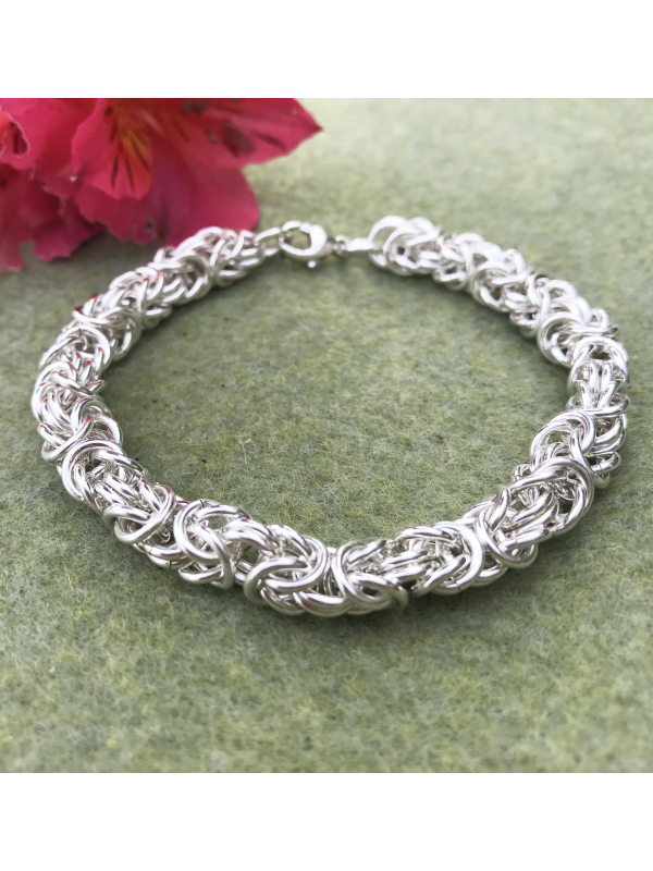 Sterling Silver Byzantine Bracelet