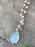 Chalcedony Drop Akoya Pearls Gold Fill Necklace