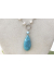 Larimar and Sterlng silver link pendant