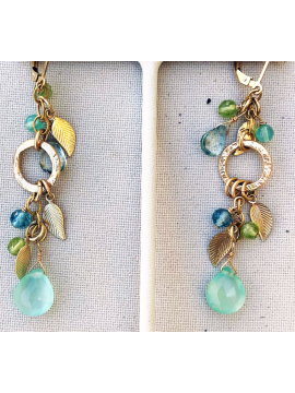 Chalcedony Spring Earrings