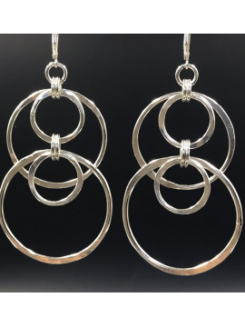 Sterling Silver Handcrafted Multi Link Earrings