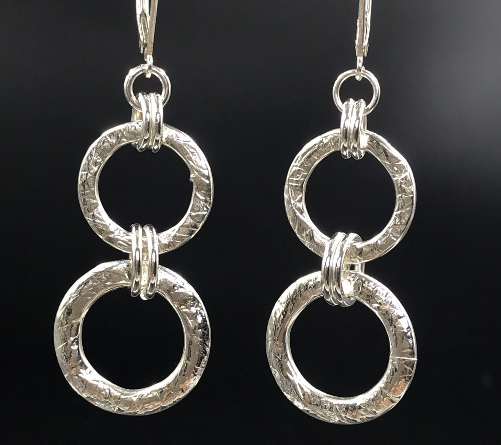 Double link earrings clearance
