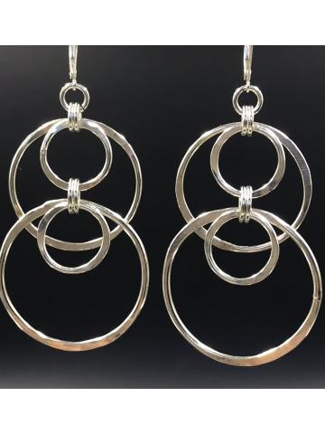 Artisan Created Multiple Silver Hoops